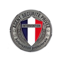 Médaille pour porte carte Agent de Sécurité Privée
