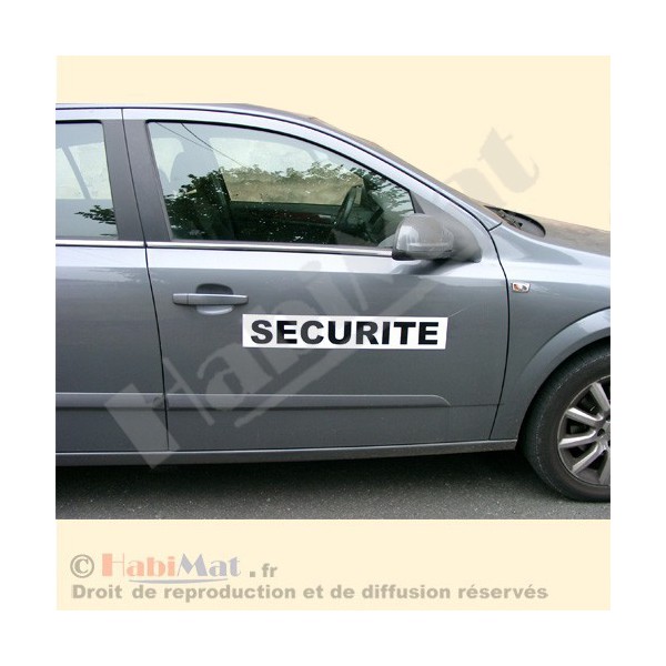 Habimat - Plaque magnétique SECURITE | pour véhicule