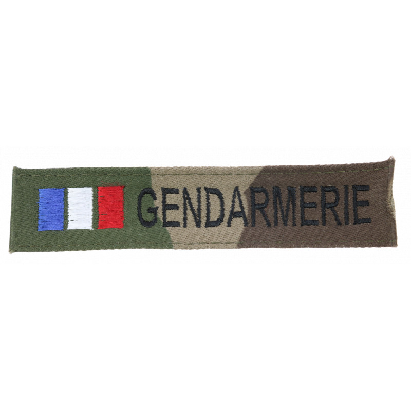 Bande Patronymique Brodé France Cam C.E. avec drapeau tricolore