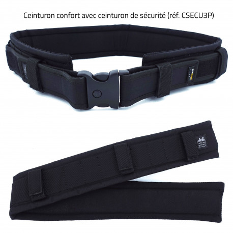 Ceinturon de confort noir en cordura