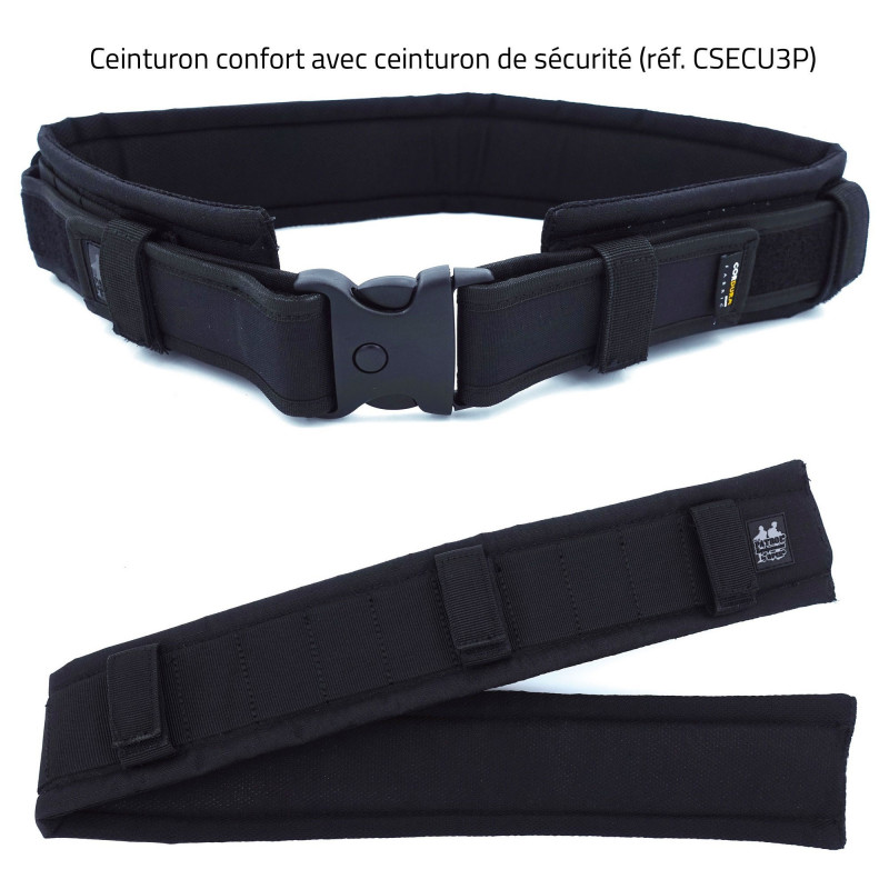 CEINTURON SÉCURITÉ 3 POINTS CORDURA - NOIR