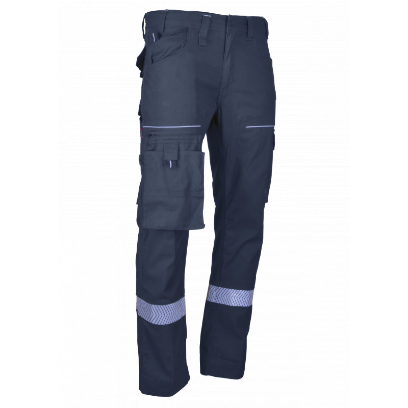 Pantalon de travail avec bandes réfléchissantes