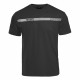 Tee-shirt noir bande grise sérigraphié sécurité