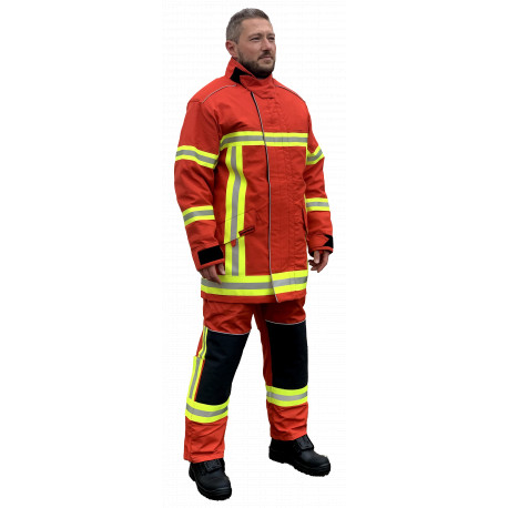 Veste d'intervention rouge Triple Trim niveau 2