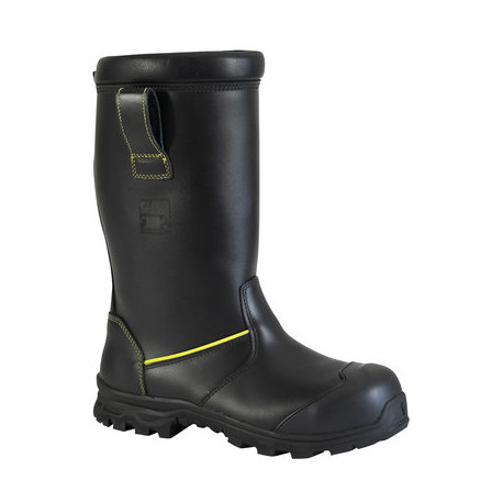 Bottes De Pompier Professionnelles EWS 9210 - Norme EN 15090, Semelle Nitrile Résistante à 300°C, Tiges 20 Cm (Tailles 34-53)