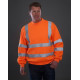 Sweat haute visibilité orange