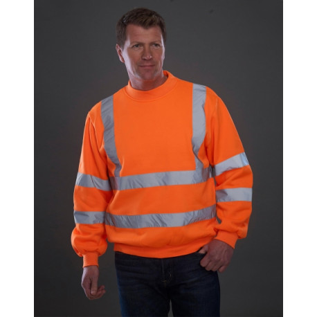 Sweat haute visibilité orange