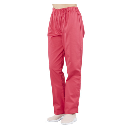 Pantalon Médical | Mixte fushia et Taille Élastiquée
