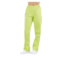 Pantalon Médical | Mixte vert lime et Taille Élastiquée