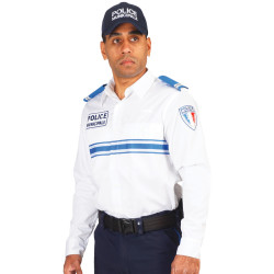 Chemise Police Municipale Manches Longues Blanche