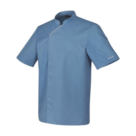 Veste de cuisine manches courtes HARTI bleu