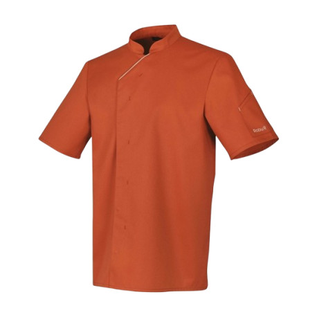 Veste de cuisine manches courtes HARTI terracotta