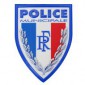Ecusson plastique en relief Police Municipale