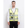 Gilet haute visibilité jaune avec poches | Sécurité