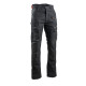 Pantalon de travail noir avec poches genoux