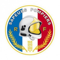 Autocollant rond | Sapeurs Pompiers