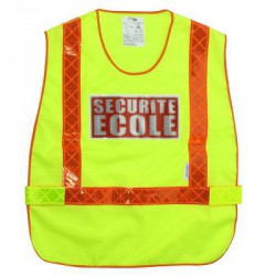 Chasuble Haute Visibilité | Sécurité École | Couleur Jaune