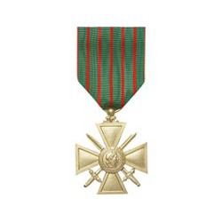 Médaille ordonnance | Médaille Croix de Guerre 14-18