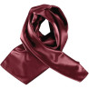 Foulard de service en soie bordeaux