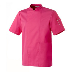 Veste de cuisine manches courtes NERO fushia