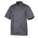 Veste de cuisine manches courtes NERO anthracite
