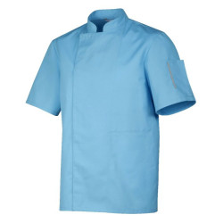 Veste de cuisine manches courtes NERO turquoise