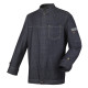 Veste de cuisine Homme manches longues en denim brut