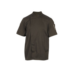 Veste de cuisine manches courtes NERO moka