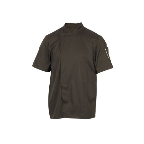 Veste de cuisine manches courtes NERO moka