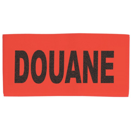 Brassard élastique orange DOUANE
