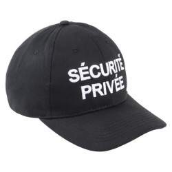 Casquette noir Sécurité Privée Taille unique