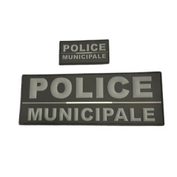 Lot de bandes poitrine et dos basse visibilité Police Municipale