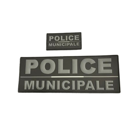 Lot de bandes poitrine et dos basse visibilité Police Municipale