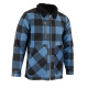 Chemise matelassée épaisse bleu