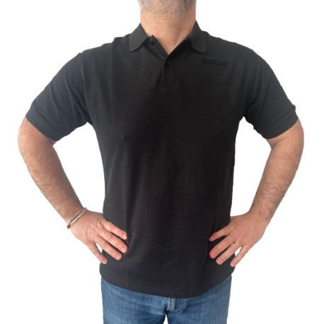Polo manches courtes noir Sécurité Privée au dos
