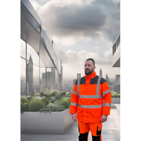 Parka haute visibilité Sécurité Privée