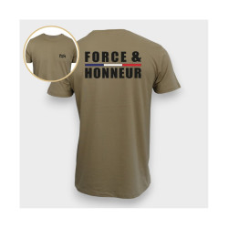 Tee-shirt coton coyote Force et Honneur