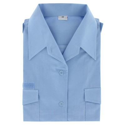 Chemisier Pompiers | Col plastron | Bleu Ciel