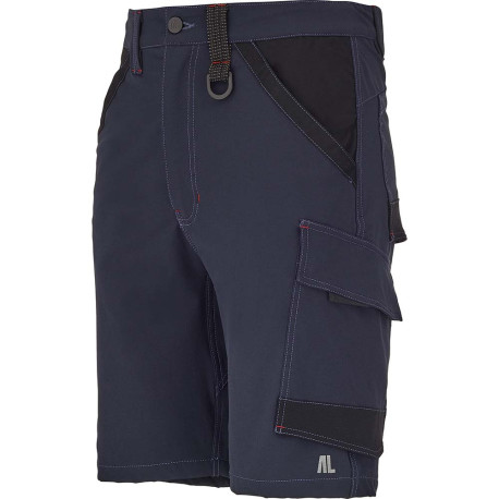 Bermuda de travail en stretch CRUSHER marine/noir