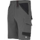 Bermuda de travail en stretch CRUSHER gris/noir