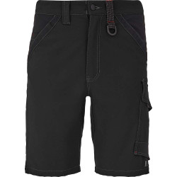 Bermuda de travail en stretch CRUSHER gris/noir