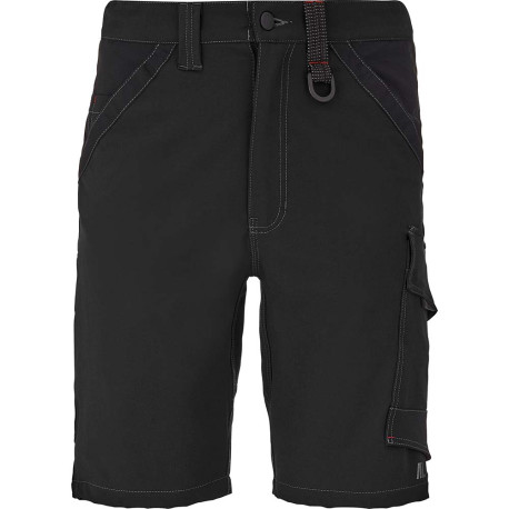 Bermuda de travail en stretch CRUSHER gris/noir