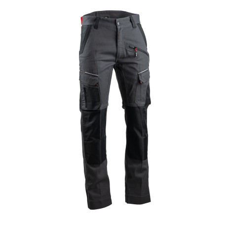 Pantalon de travail gris COSMOS avec poches genoux