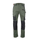 Pantalon de travail vert MEMORY avec poches genoux