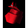Cravate de sécurité à&nbsp;clip en polyester rouge
