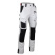 Pantalon de travail blanc CELLULE avec poches genoux