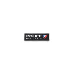 Bandeaux PVC noir Police Nationale 11x3cm