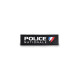 Bandeaux PVC noir Police Nationale 25x7cm