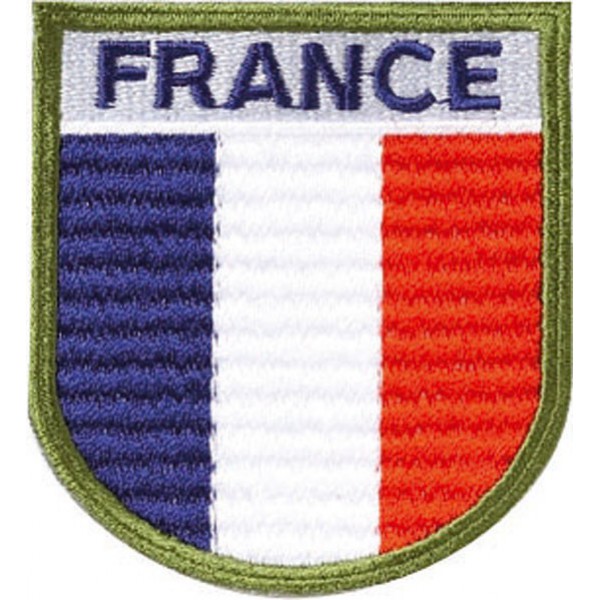 Ecusson plastique tricolore FRANCE - sur velcro