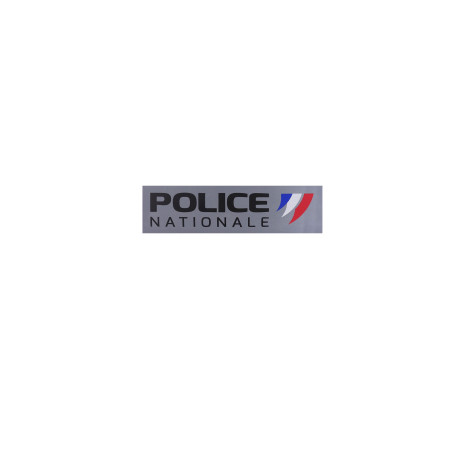 Bandeau Police Nationale Rétro-réfléchissant gris 10X2,8CM